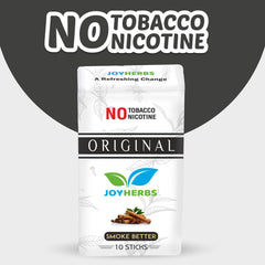 Herbal Cigarettes For Smoking 100% Tobacco Free & Nicotine Free - Made With Natural & Ayurvedic Herbs, Original Flavoured King Size Herbal Smoke Sticks Pack Of 10