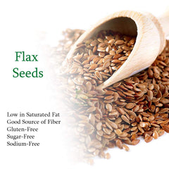 Yuvika Flax Seed Alsi - Linum Usitatissimum, Contains Fiber, Fat, Protein & Various Minerals & Vitamins | 400gm 0.8lbs