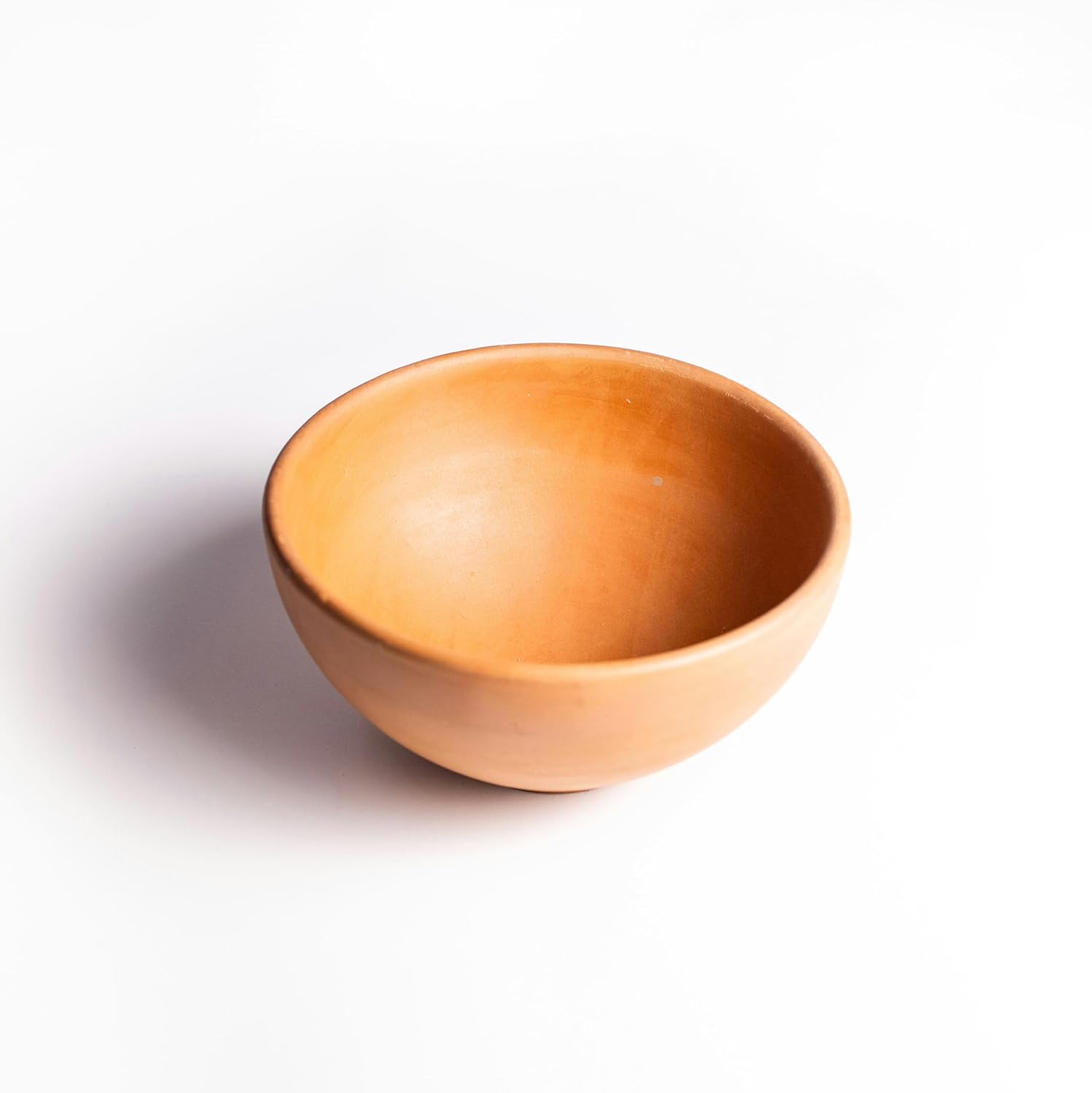 Exclusive Clay Serving Bowls Pack Of 2 - 1 Liters Each | Terracotta Mud Bowls - Exclusive Range Unglazed Clay Serving Bowl For Soup Dessert Serving Yogurt, Red-Ochre (Gerua)