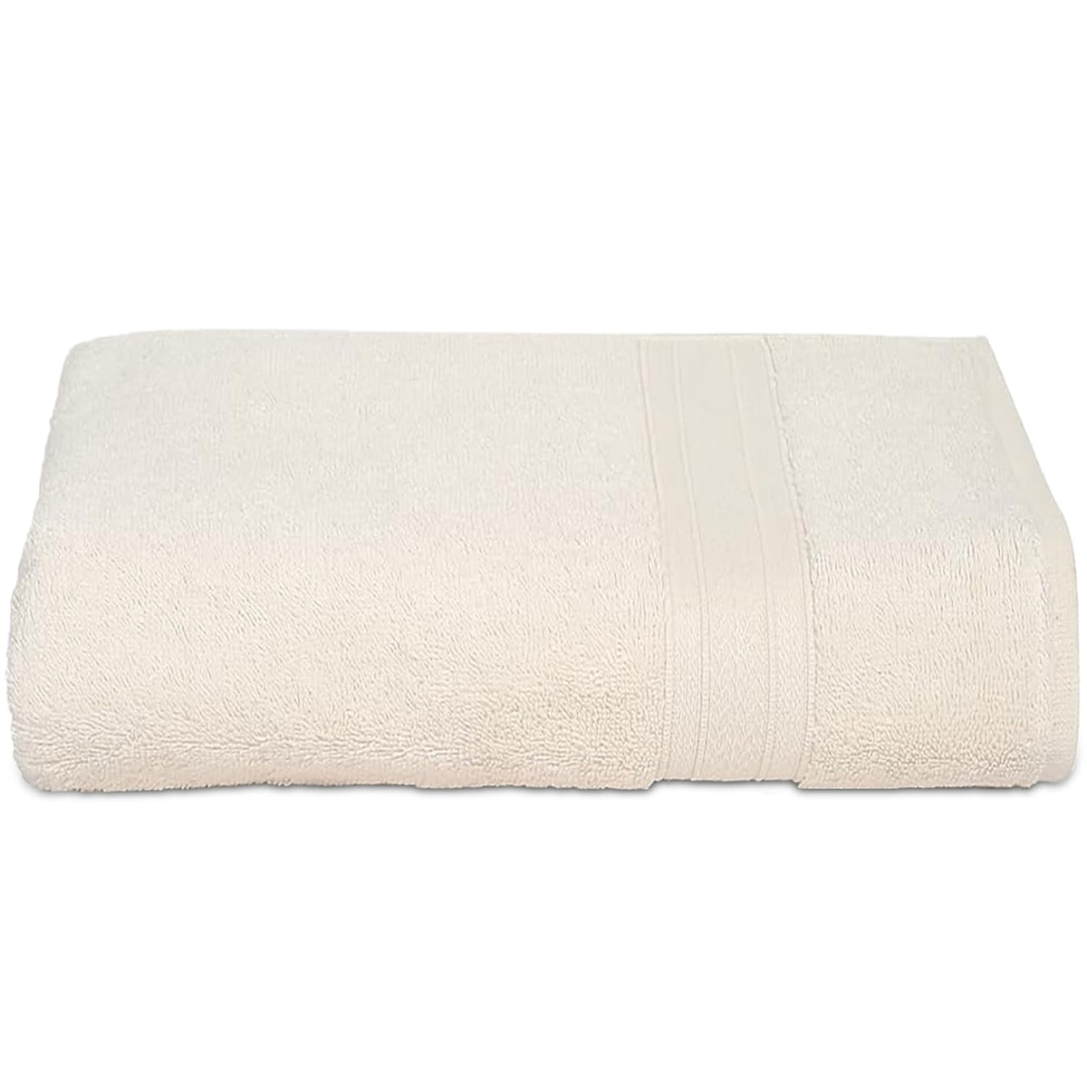 Ambra Linens 500 Gsm Highly Absorbent Towel, 100% Cotton, Soft & Plush, All Seasons Use, Large, Everyday Use, Durable (Cream)