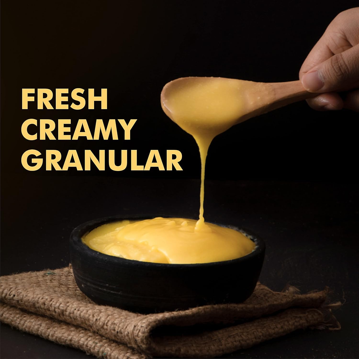 Pure Natural Cow Ghee By Pride Of Cows | Healthy & Nutrients Tasty Desi Ghee Good For Cooking, Frying | (200ml) 6.7 Ounce | Jar Pack