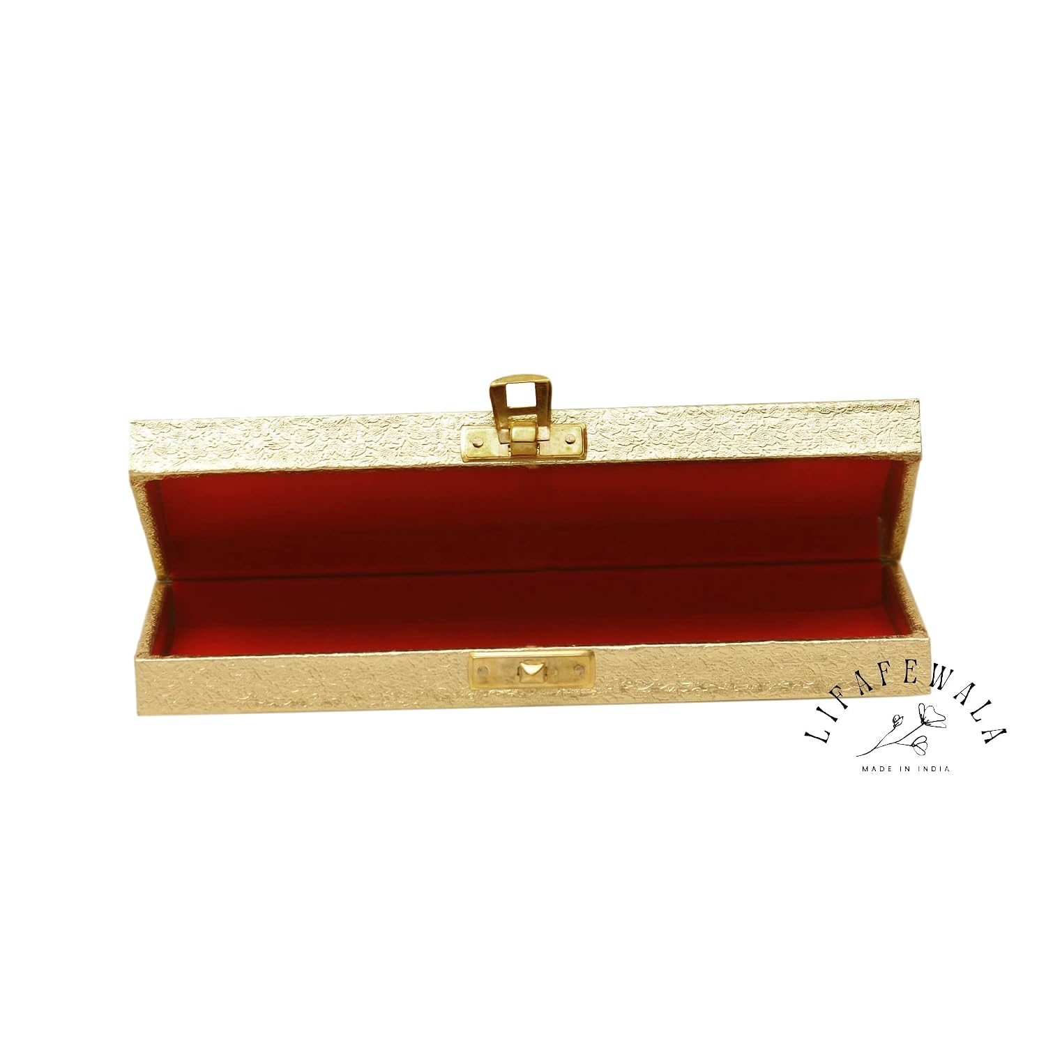 Designer Rectangular Shaped Cash Box, Shagun Box, Gift Box, Gaddi Box, Jewellery Box, Shagun Envelope, Colour - Golden