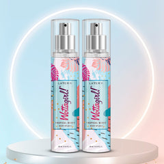 Layer'r Wottagirl Tropical Berry Body Splash For Women | Long Lasting Fresh Fragrance 135ml Each 4.56 Fl.oz. Combo Of 2