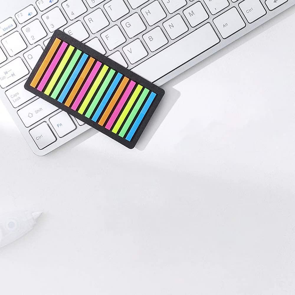 Sticky Index Tabs Label Highlighter Strips, Transparent Flags Notes Stickers - Packs Of 3