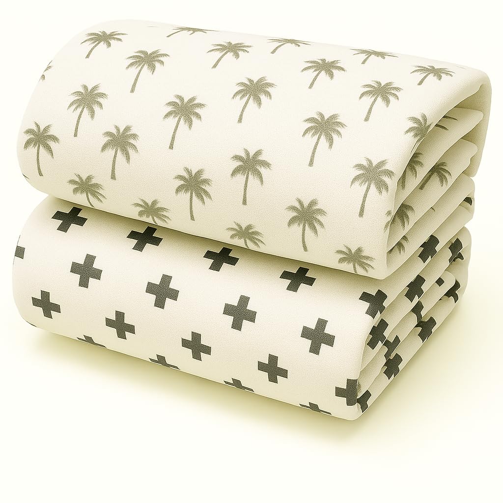Organic Cotton Muslin Baby Bath Towel 200 Gsm | Cotton Cloth Premium Baby Washable Reusable, Absorbent, Extra Soft (Coconut & Plus)- Pack Of 2