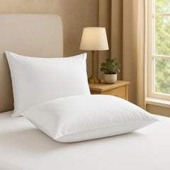 Microfiber White Pillow, Luxurious Bed Hotel Pillows - 16 X 24 Inch | White Soft Density For Neck Support & Back Sleepers, Extra Comfort, Bed Pillow, For Neck Support - Set Of 2
