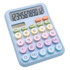 Funblast Calculator 12 Digit Extra Large 5-inch LCD Display, Big Buttons Easy To Press Use As Office, School & Home Calculators Desktop, 15° Tilt Screen For Kids Calculator (Blue)
