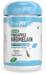 Ifeelfit Betaine Hcl, Pepsin & Gentian Bitters, With Digestive Enzymes | Pineapple, 60 Veg Capsules, 100gm 0.2lbs