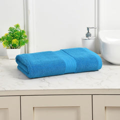 Dioris 100% Cotton Super Soft Bath Towel 600 Gsm | Ideal For Home, Gym & Spa Towel (Navy Blue)