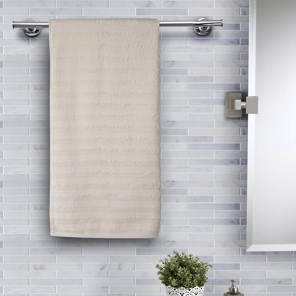 Maspar 100% Cotton Casper Bath Towel 700 Gsm (Beige)