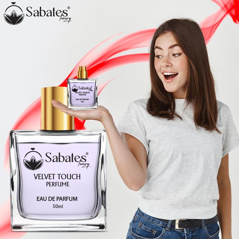 Sabates Velvet Touch Eau De Parfum 50ml 1.6 Fl.oz. | Perfect Fragrance For Special Occasions | For Women