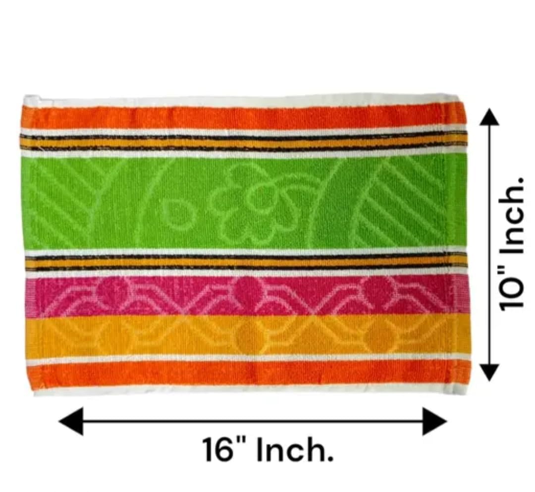Cotton Kitchen Hand Towel 900 Gsm - Pack Of 20 (Multicolour)