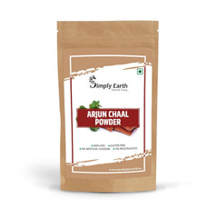 Simply Earth Pure Arjun Chal Bark Powder Anti - Oxidant Heart Health, Cholesterol , Sugar Terminalia Arjuna, Double Filtered | 200gm 0.4lbs