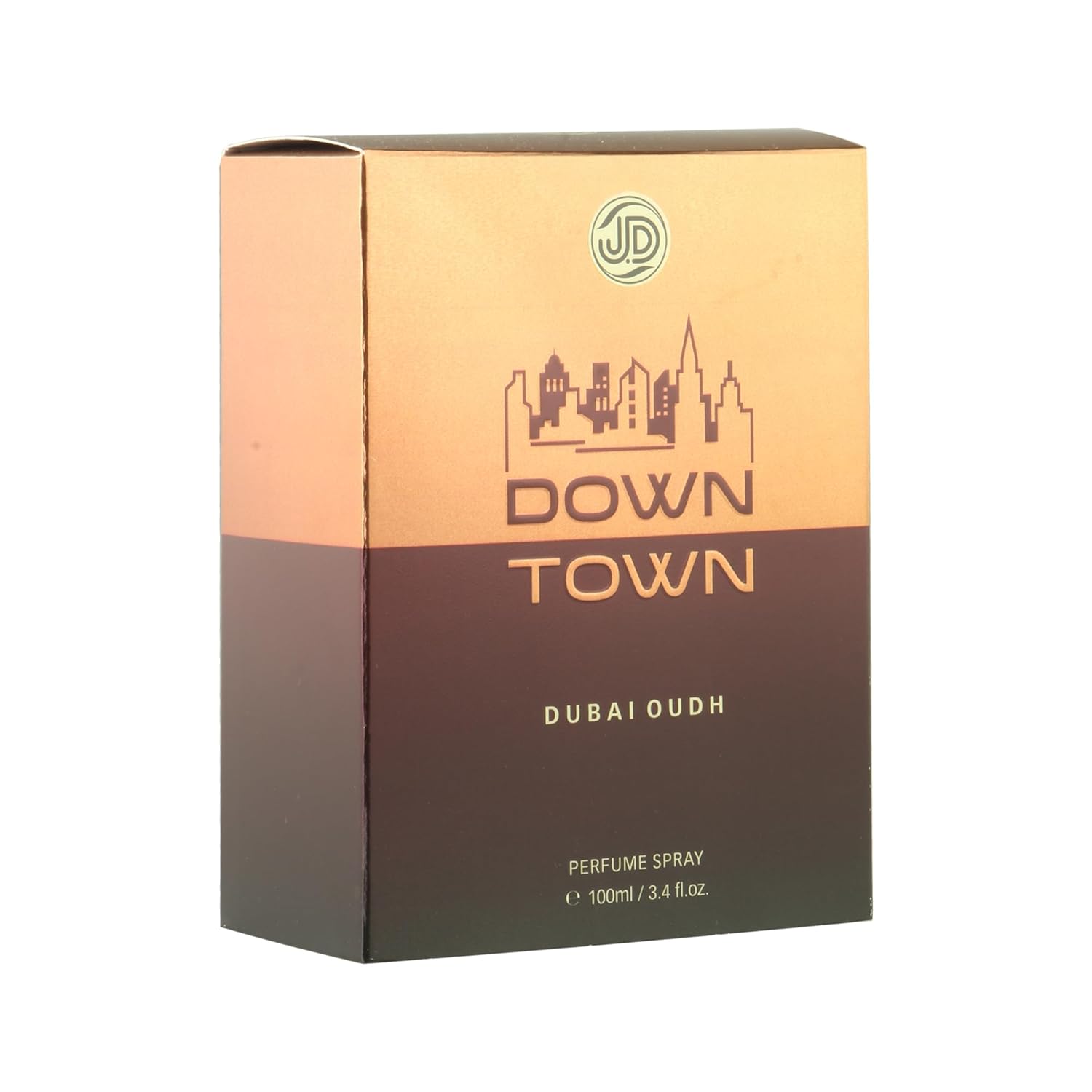 JD International Down Town Dubai Perfume For Men - 100ml, 3.4 Fl.oz. | Long Lasting Fragrance