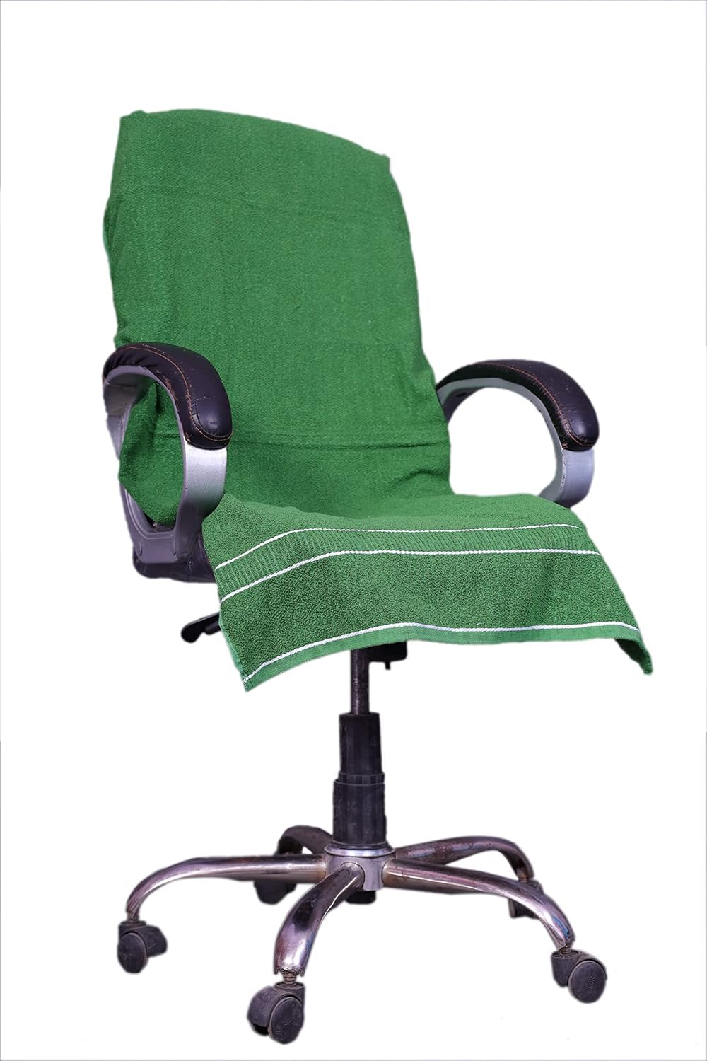 Vvip Home 100% Cotton Luxary Office Chair Towel 550 Gsm (Green)