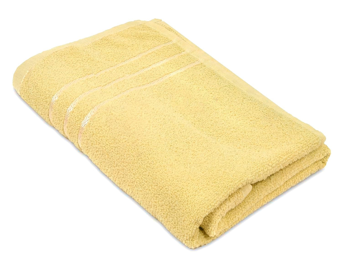 Blissful Creations 100% Cotton Bath Towels 450 Gsm | Soft & Absorbent Bath Towel For Men & Women - Urban Comfort (Yellow)