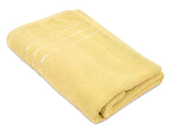 Blissful Creations 100% Cotton Bath Towels 450 Gsm | Soft & Absorbent Bath Towel For Men & Women - Urban Comfort (Yellow)