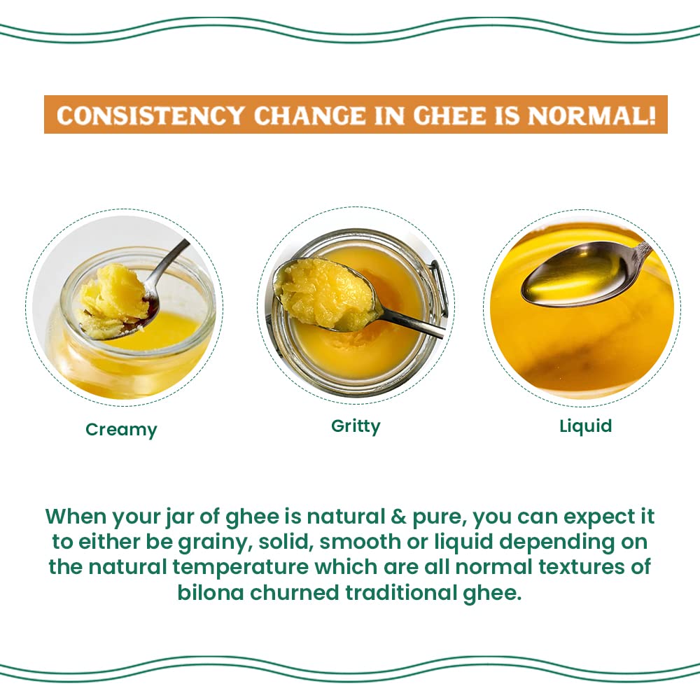 100% Natural Desi Cow Ghee By Vediko Origins | Natural & Healthy Sahiwal Breed Cow'S Milk Boost Your Energy With Premium & Traditional Ghee | (500ml) 16.9 Ounce | Jar Pack