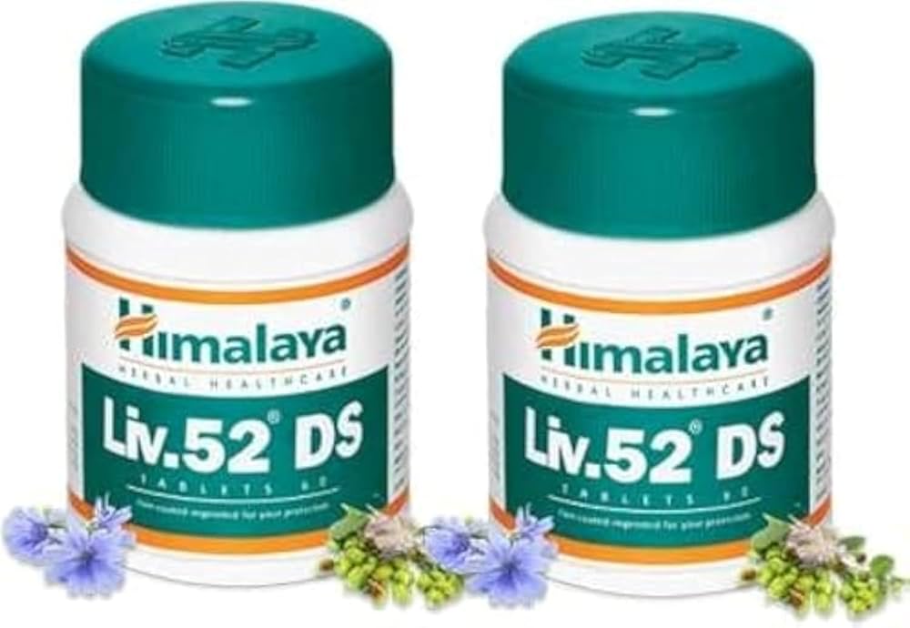 Himalaya Liv.52 Ds For -Alcoholic Liver Disease & Non-Alcoholic Fatty Liver Disease |  60 Tablets (Pack Of 2)