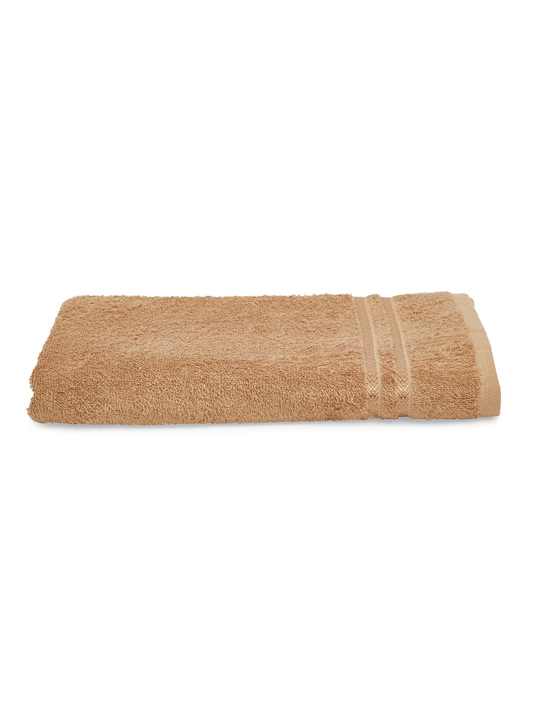 Welspun 100% Cotton Quik Dry Bath Towel 380 Gsm | High Absorbency Super Soft, Fast Drying Bath Towels Large Size (Tan)