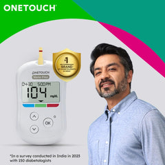 OneTouch Verio Test Strips - Pack of 10 Strips | Blood Sugar Test Machine Testing Strips | Global Iconic Brand | For use with OneTouch Verio Flex Glucometer