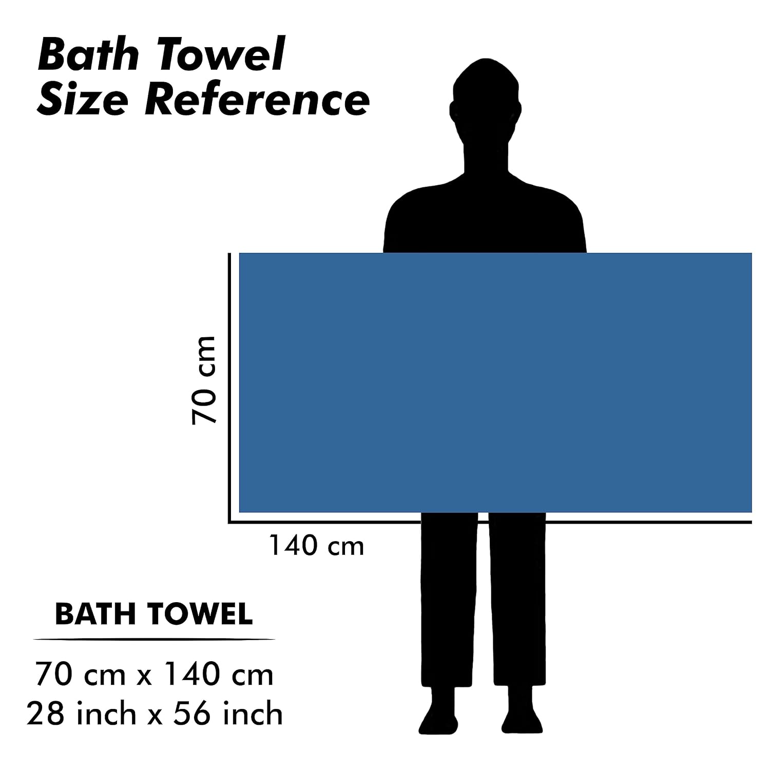 Urbanleaf Microfiber Large Bath Towel Quick Dry Super Absorbent Bath Towel | Towel For Bath, Travel, Gym, Beach, Pool & Yoga (Peach & Navy Blue)