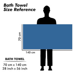 Urbanleaf Microfiber Large Bath Towel Quick Dry Super Absorbent Bath Towel | Towel For Bath, Travel, Gym, Beach, Pool & Yoga (Peach & Navy Blue)