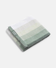 Jockey T205 Men'S Cotton Terry Hand Towel 400 Gsm | Ultra Soft & Durable Striped Hand Towel (Pack Of 2) - Sage