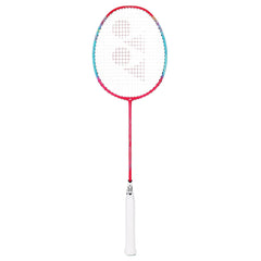 Yonex Graphite Badminton Racquet NANOFLARE 002 FEEL, G4 4U, Colour - Cyan & Red, Grip Size - 4 1/2 Inches