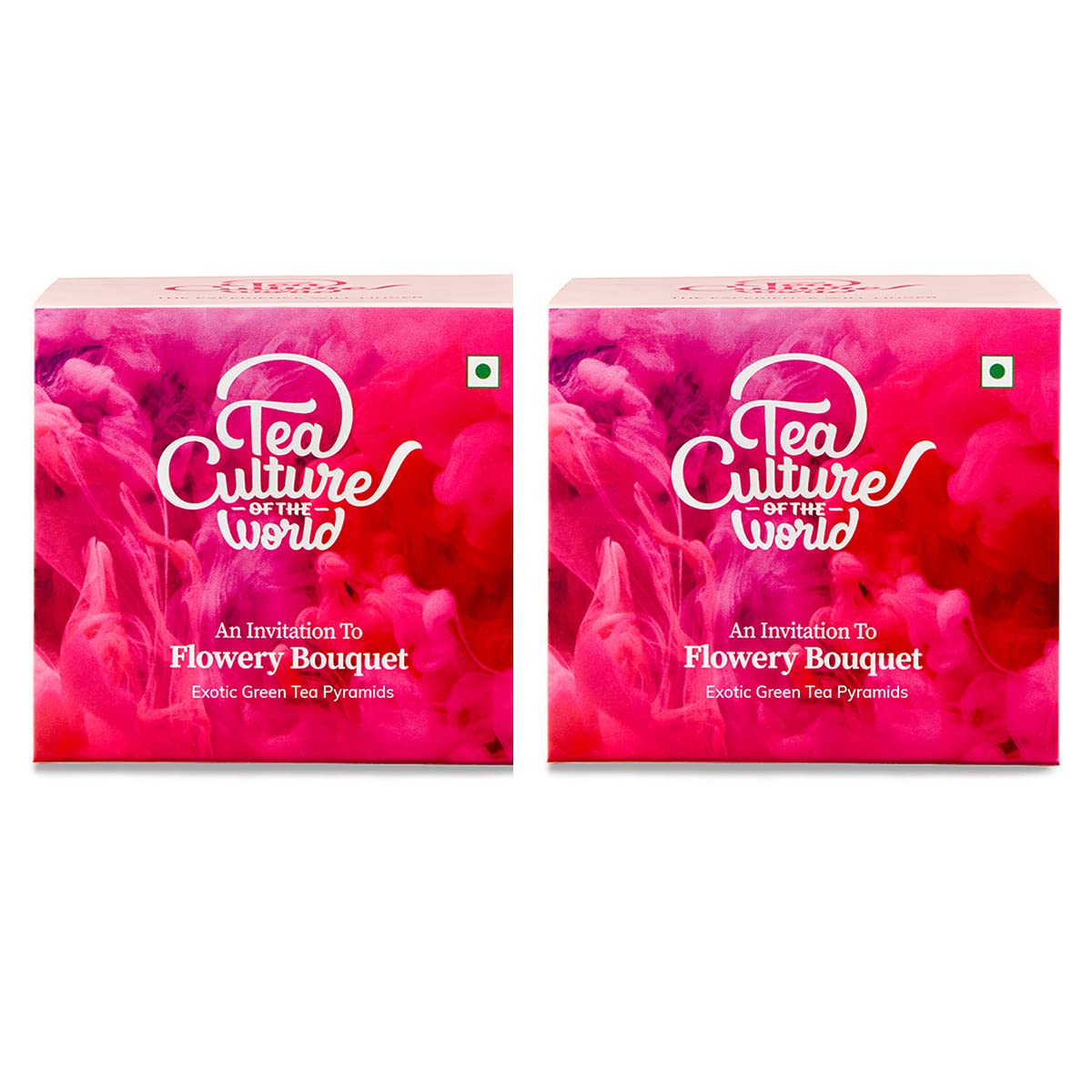 Tea Culture Of The World Flowery Bouquet Tea - Pack Of 2 X 16 Tea Bags | Calming Hibiscus & Fragrant Rose - Made With 100% Whole Leaf & Natural Flavors, Brew Hot Or Cold - Low Caffeine