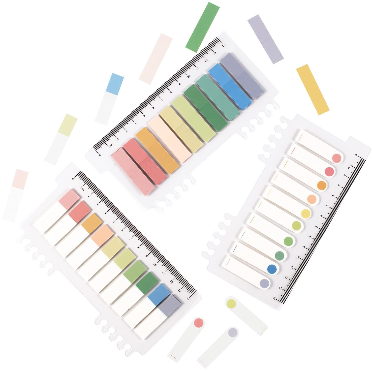 Translucent Sticky Notes, 12 Sheets Sticky Tabs Page Markers, Pastel Sticky Tabs - 2400 Pcs