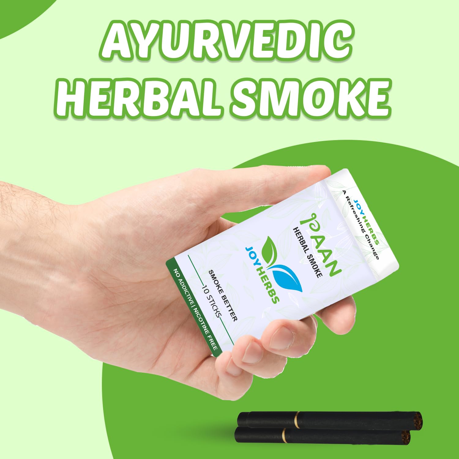 Ayurvedic Herbs Tobacco Alternatives | Non Addictive, Refreshing Breeze & Paan Flavour Smoke 20 Sticks - Tobacco & Nicotine Free