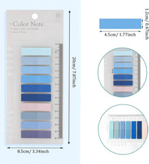 Sticky Book Tabs, Book Markers, Repositionable Book Flags Strip, Multicolor - 3 Packs