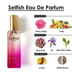 Adiveda Natural Cupid Unisex & Selfish Women Eau De Parfum 20ml 0.68 Fl.oz. White Oud & Floral Pocket Perfume For All  Combo of 2