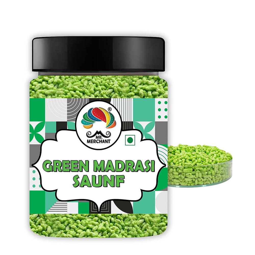 Mr. Merchant Green Madrasi Saunf Mukhwas Mouth Freshener Mix 300gm,