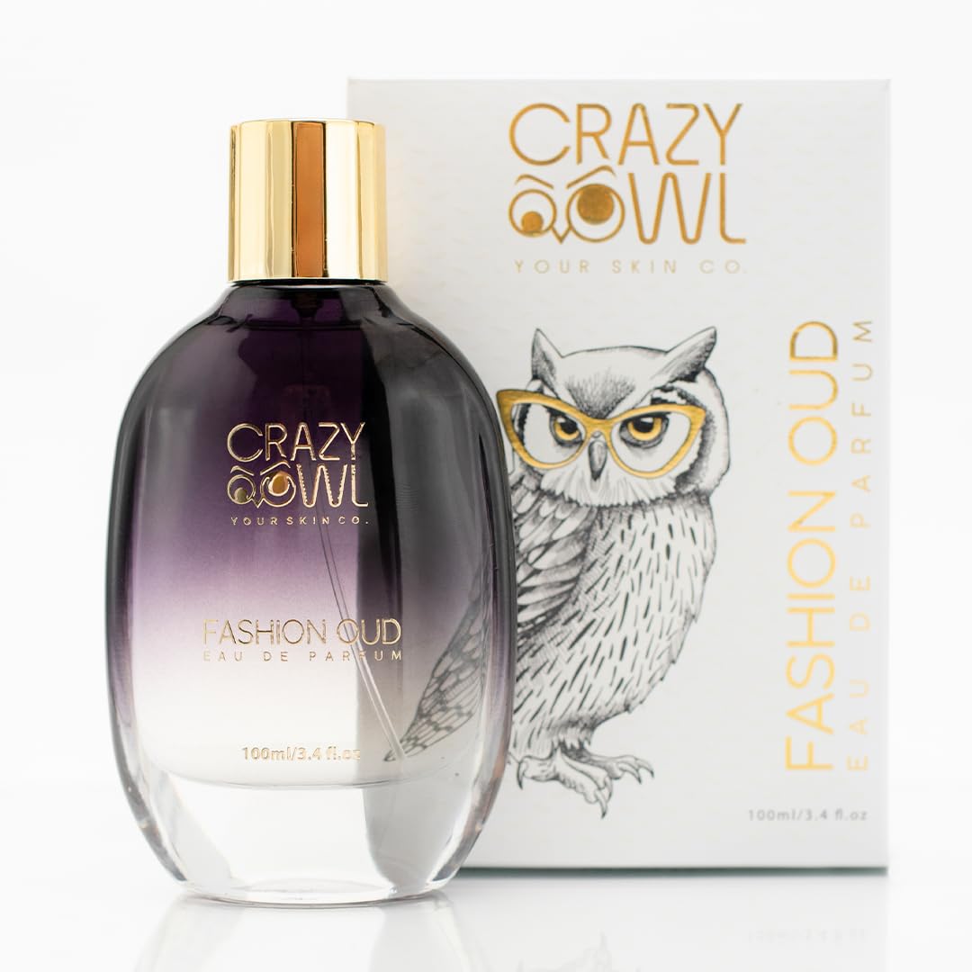 Crazy Owl Fashion Oud Eau De Parfum 100ml 3.4 Fl.oz. Premium Long Lasting Luxury Unisex Perfume