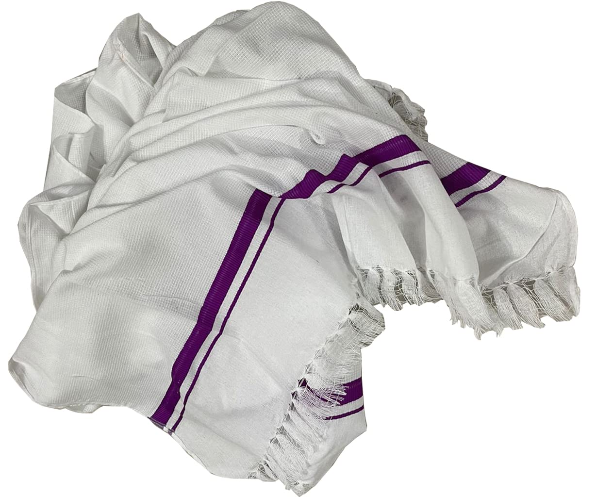 Amro Beautility Needs Cotton Bath Towel Thin Light Weight 900 Gsm (White)- Set Of 3