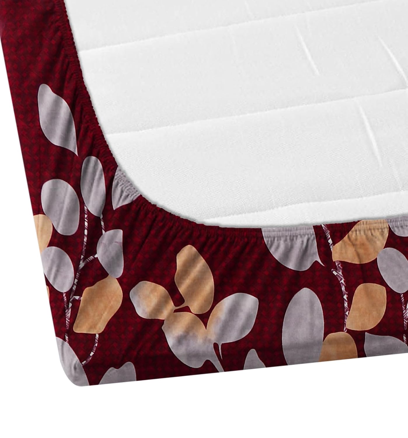 1 Bedsheet King Size 2 Matching Pillow Covers - 72 X 780 Inches, Maroon | All Around Elastic Soft & Durable Bedding For Bedroom - Lightweight Perfect For All Seasons