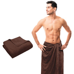 Sassoon Venir Microfiber Men XL Bath Towel 450 Gsm | Ultra Soft Material, Towel For Daily Use (Cocoa)