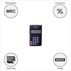 Casio HL-815L Portable Calculator & Casio HL-4A Portable Calculator, Extra Small Size | Pocket Size Calculator