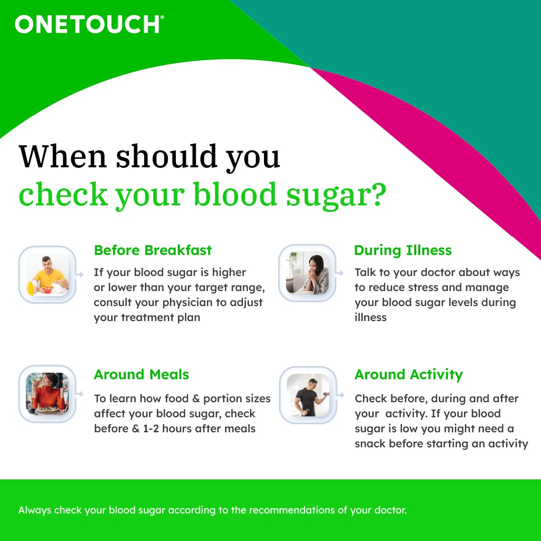 OneTouch Select Test Strips - Pack Of 10 Strips | Blood Sugar Test Machine Testing Strips - Global Iconic Brand | For Use With OneTouch Select Simple Glucometer