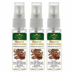 Menjewell Mitha Oud Chocolatey Eau De Parfum For Man 8ml 0.27 Fl.oz. Each Pack Of 3 | Luxury Apparel Parfum | Long Lasting