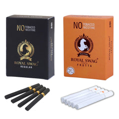 Royal Swag Ayurvedic Herbal Cigarette Regular, Frutta Flavoured (40 Sticks) 100% No Nicotine & No Tobacco - Smoking Cessation Non Addictive | Pack Of 40