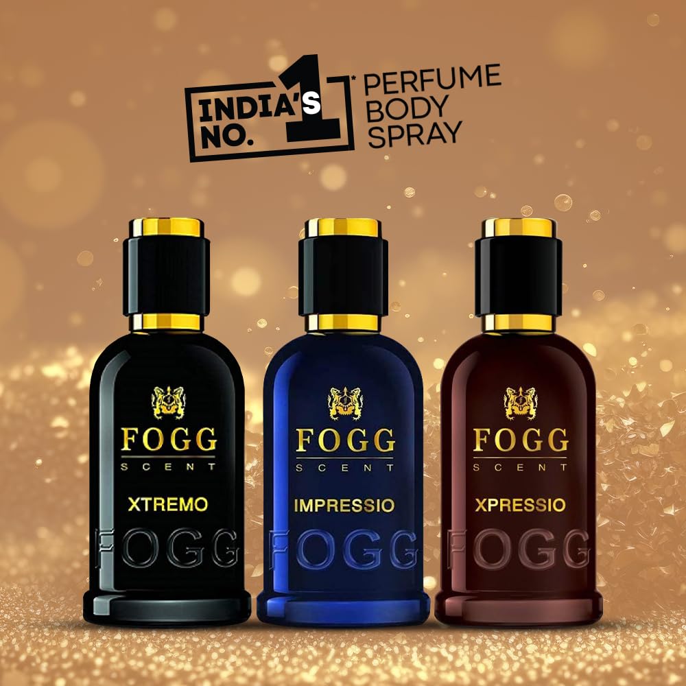 Fogg Scent Xpressio Eau De Parfum For Men 90 Ml 3 Fl.oz. | Long-lasting , Fresh & Powerful Fragrance