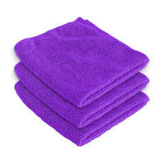 Kuber Industries Face Towel 600 Gsm | Super Soft Fluffy Absorbent Microfiber Cotton Hair & Face Towel - Pack Of 3 (Purple)