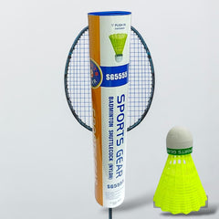 Sports Gear SG 5555 High Performance Nylon Shuttlecock | Green , Pack Of 12 , Made With High-Quality Material