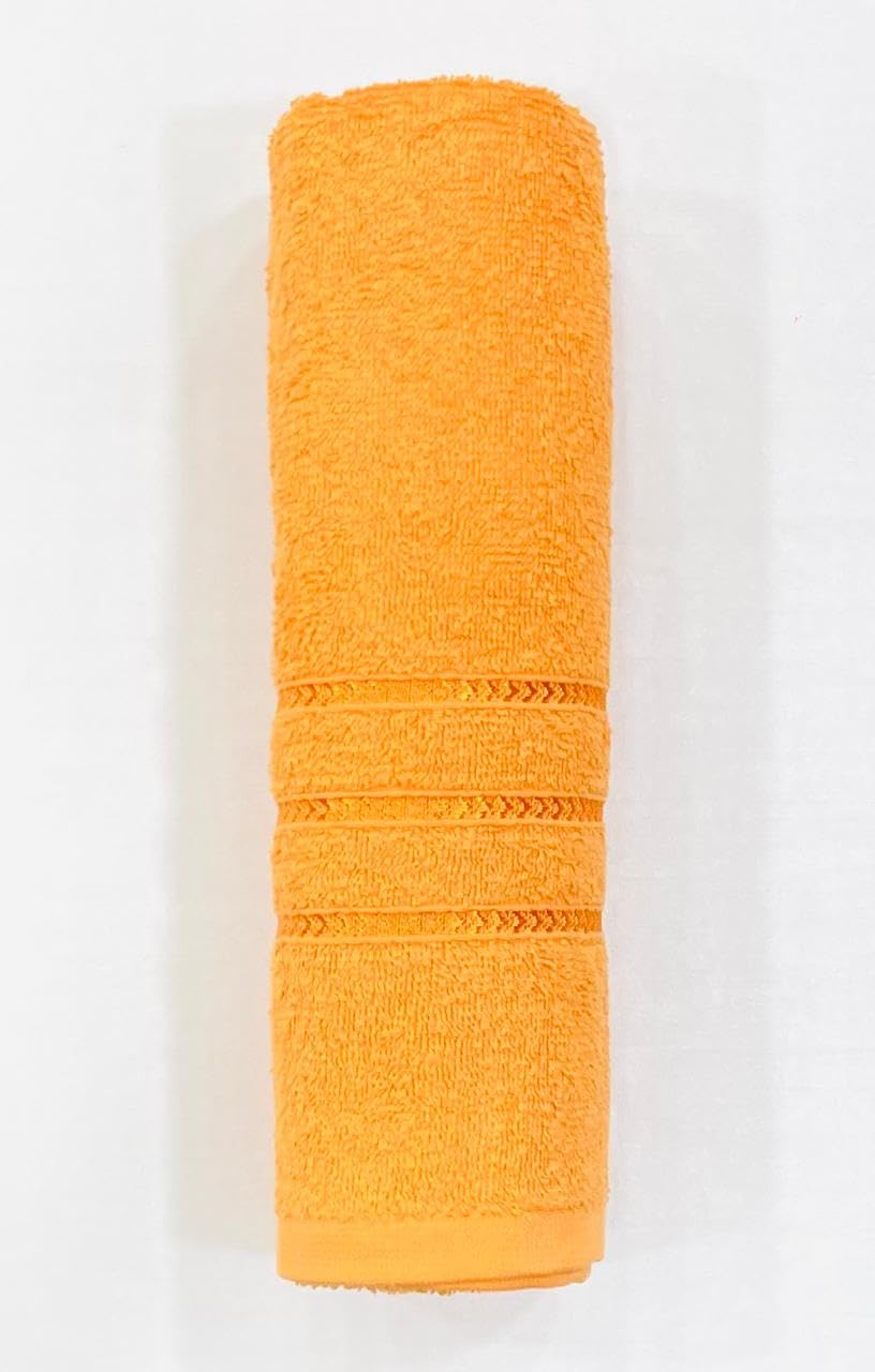 Bombay Dyeing Flora Small Size Bath Towel 500 Gsm - Orange