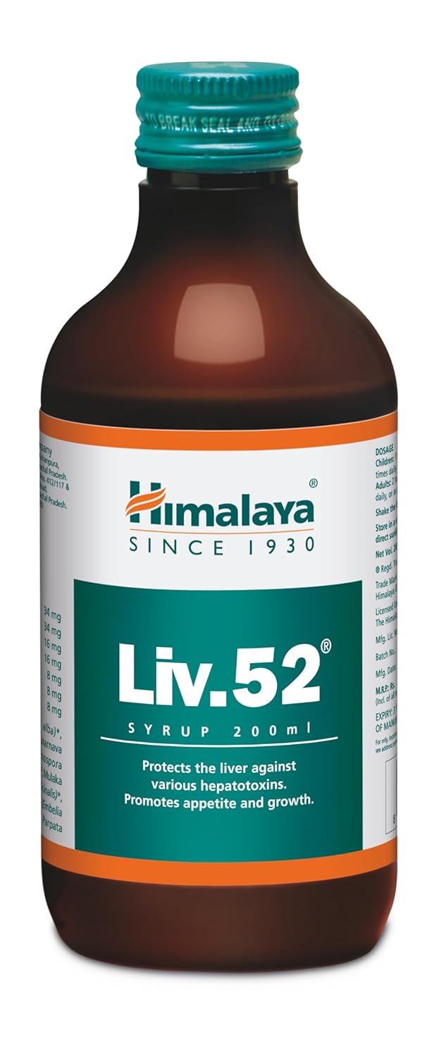 Himalaya Liv.52 Syrup, For Liver Protection, Appetite & Liver Care, Helps Restore Liver Function | 200ml