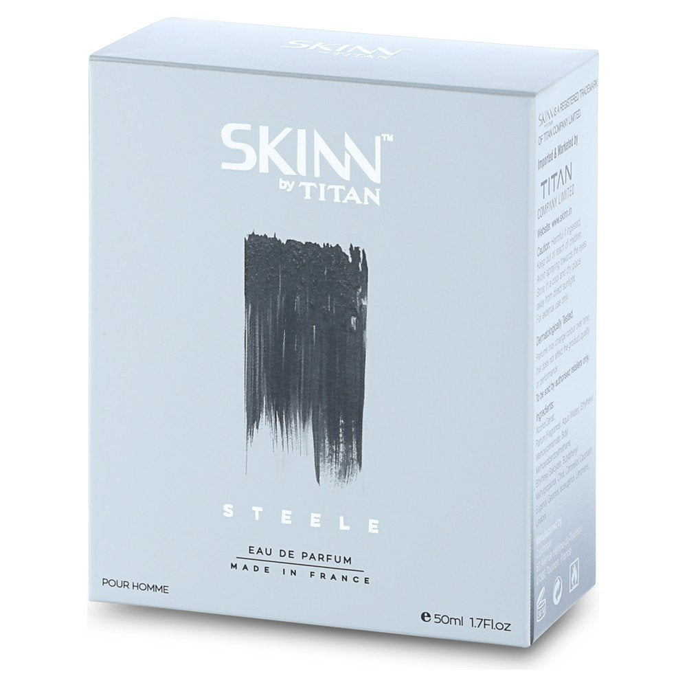 Skinn By Titan Nbfm02pfl Men's Eau De Parfum, Steele, 50ml 1.6 Fl.oz.