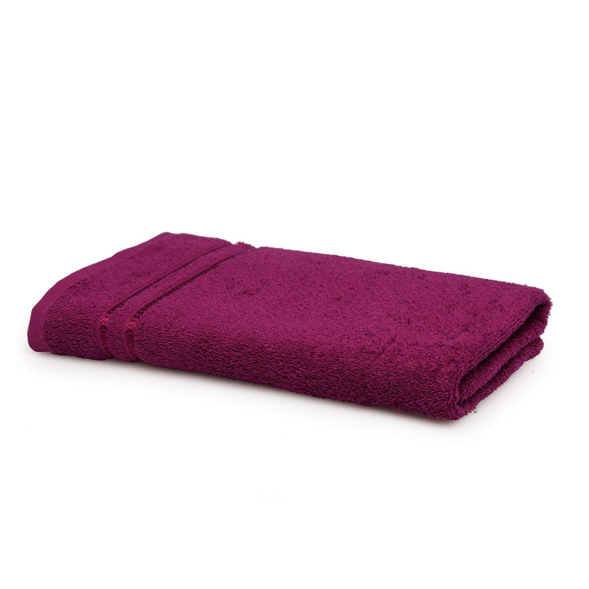 Welspun 100% Cotton Quik Dry Bath Towel 380 Gsm | High Absorbency Super Soft, Fast Drying Bath Towels Large Size (Magenta)